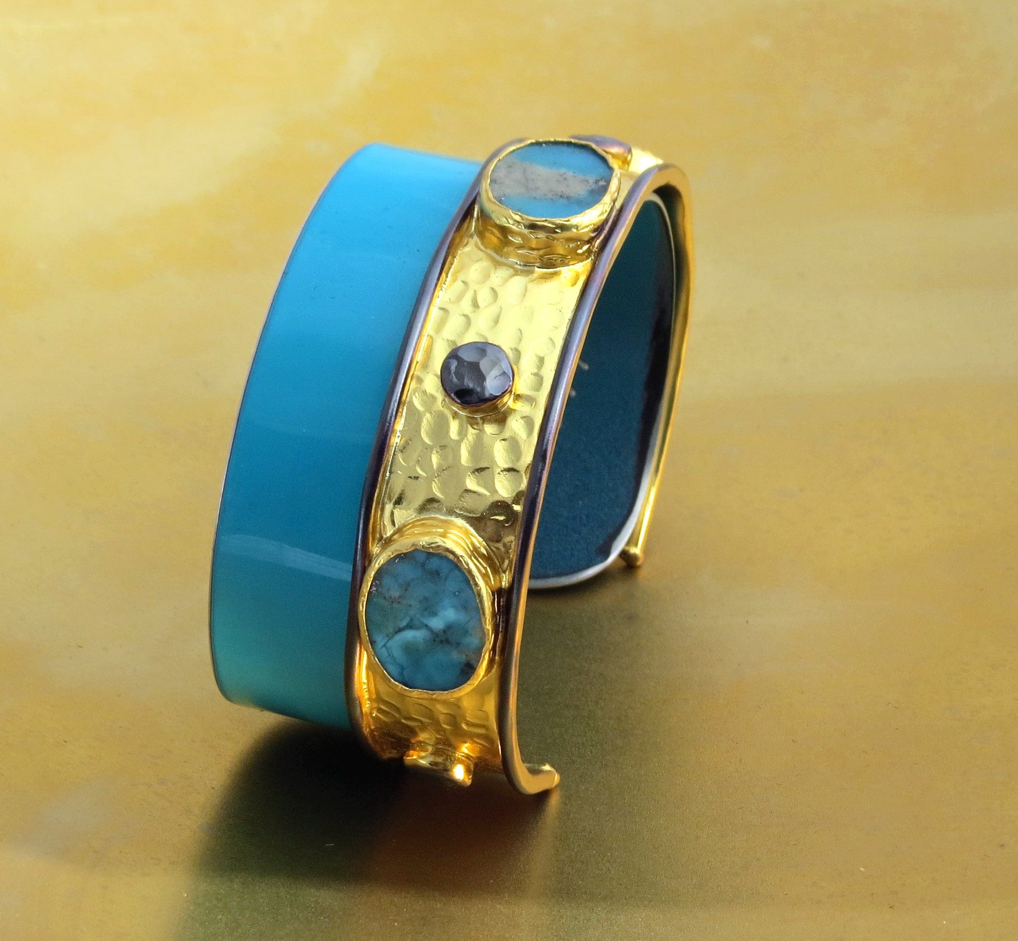 McLaren Gold Persian Turquoise Cuff