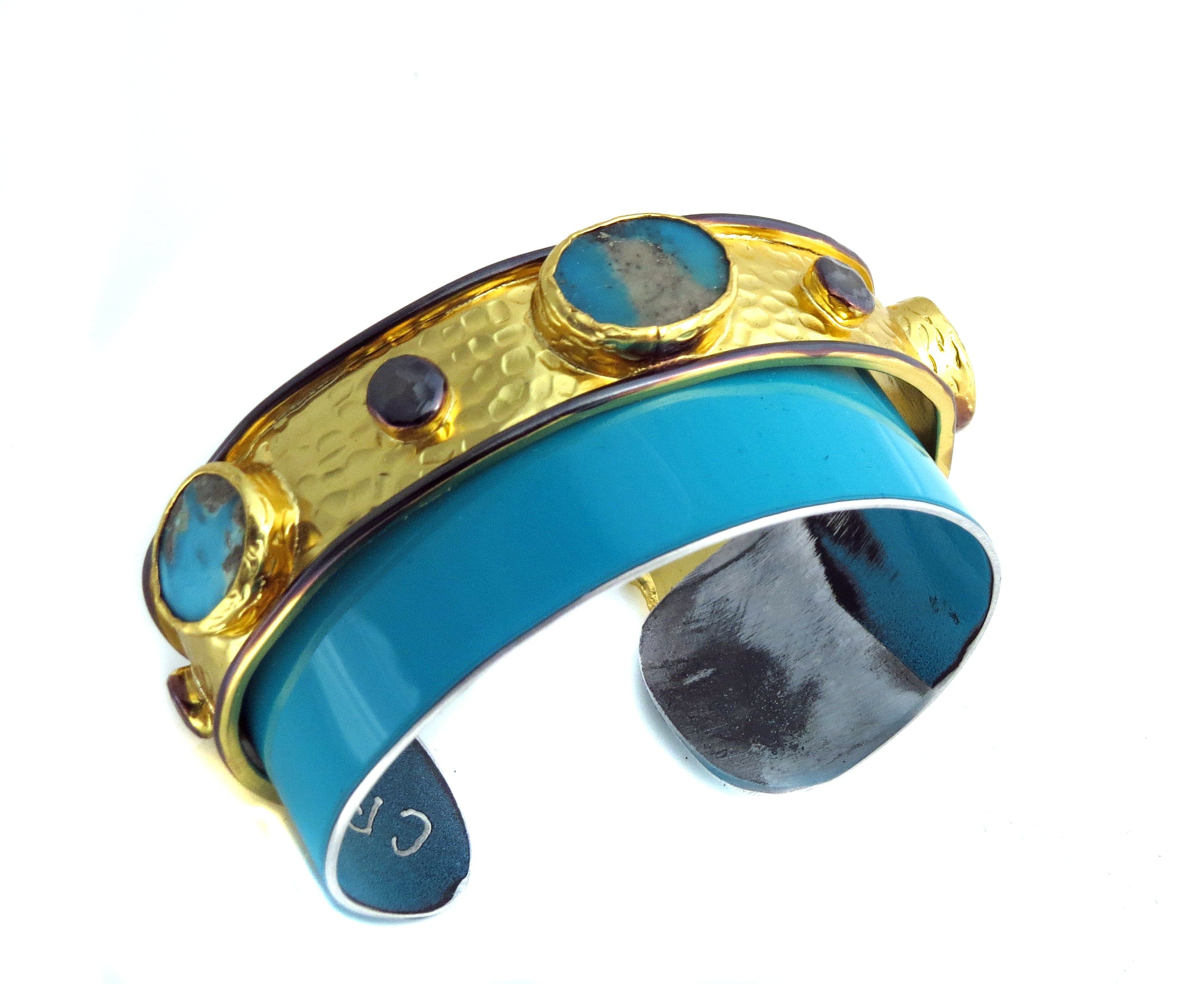 McLaren Gold Persian Turquoise Cuff