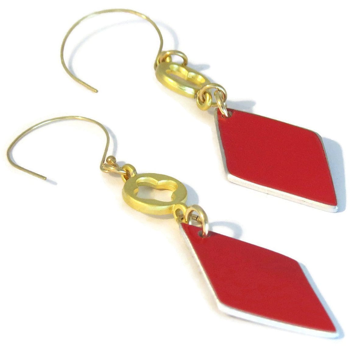 Ferrari Red Diamond Earrings - CRASH Jewelry