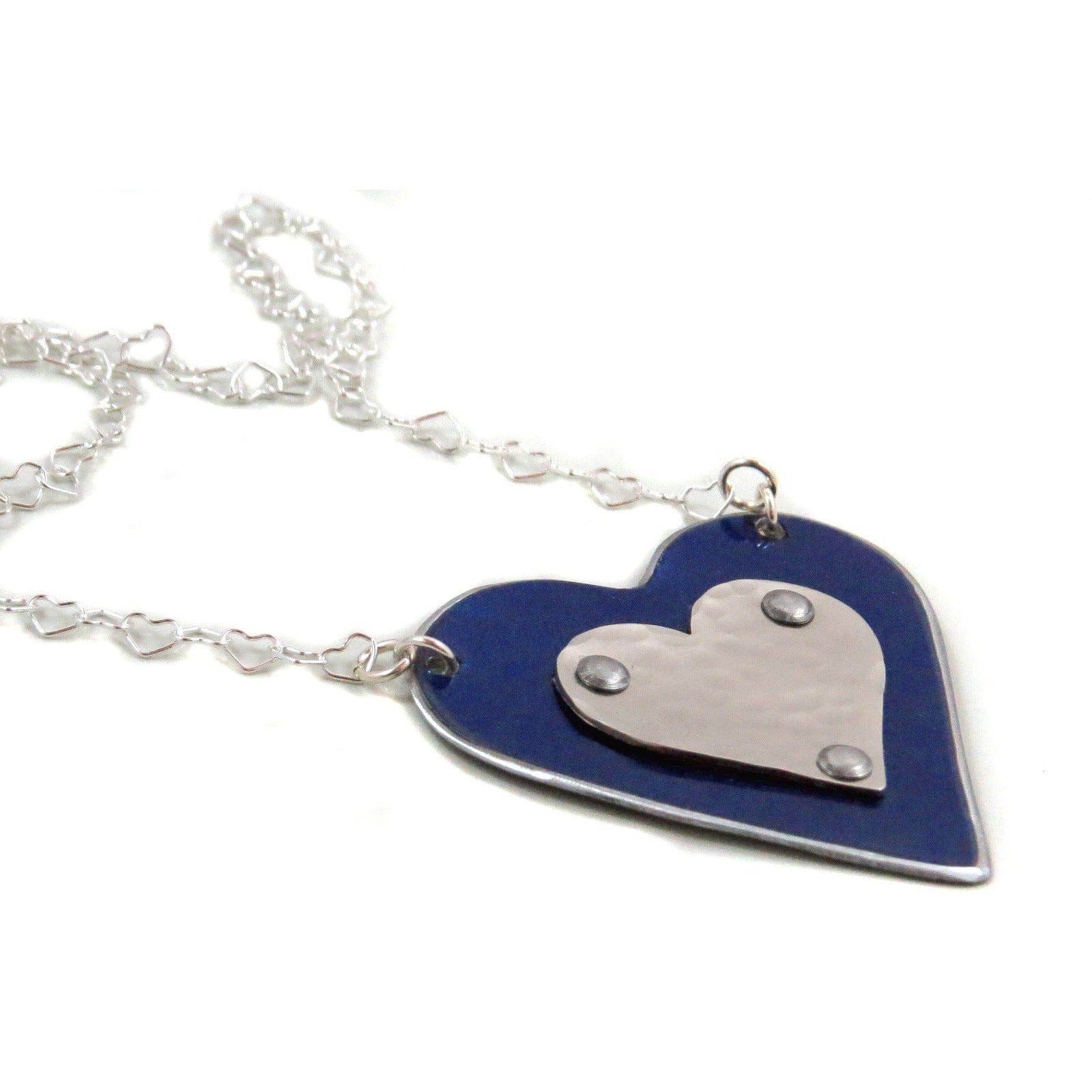 BMW Blue Heart Necklace - CRASH Jewelry