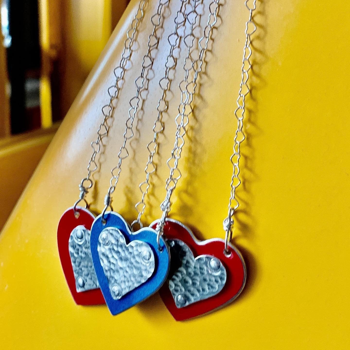 BMW Blue Heart Necklace - CRASH Jewelry