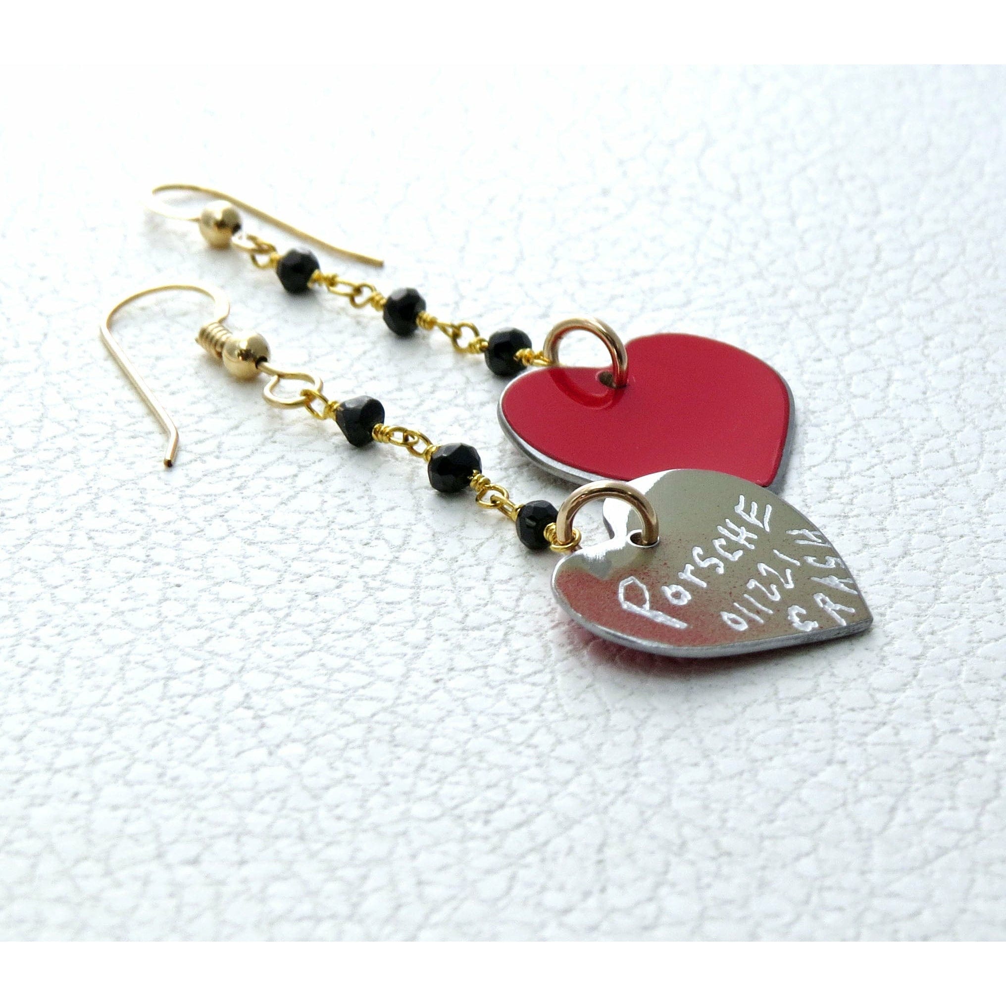 Porsche Little Heart Earrings